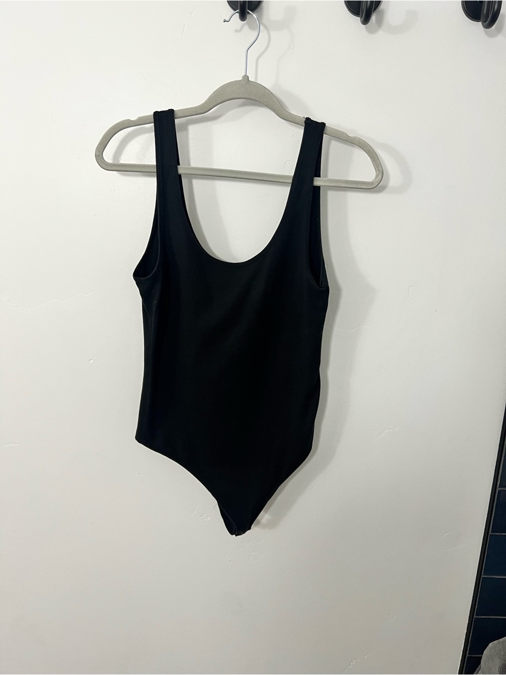 Classic Black Scoop Neck Bodysuit